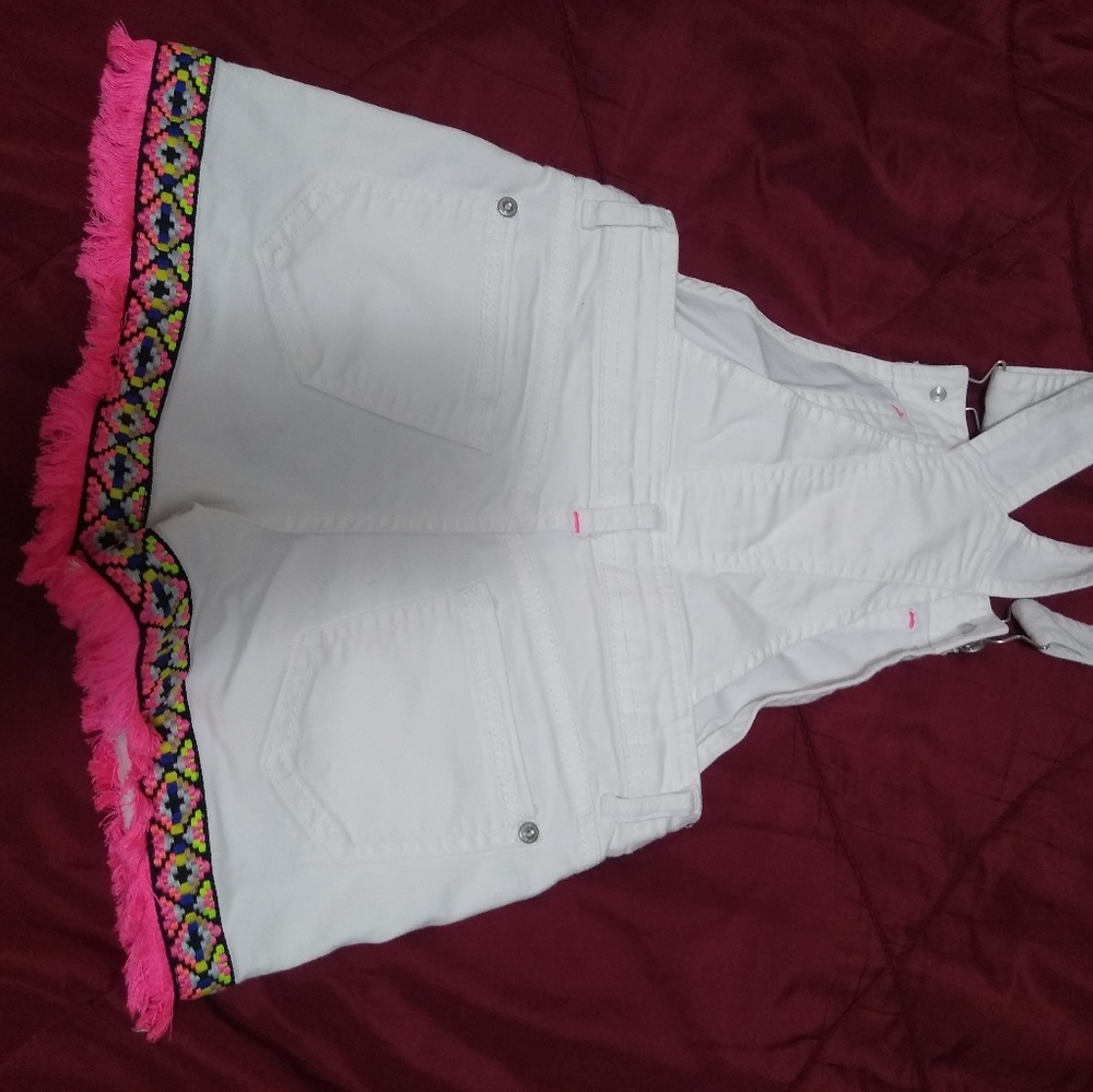Little girls shorts overalls